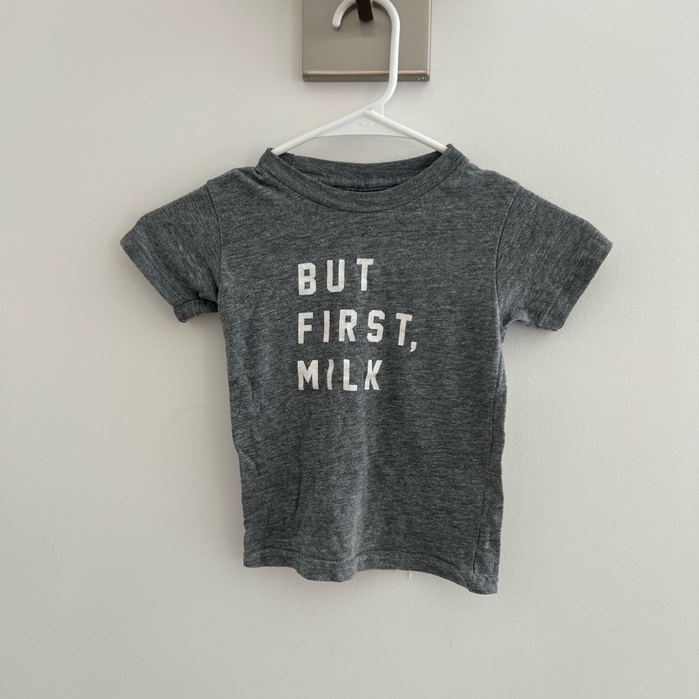 Gray Kids T-Shirt with Slogan